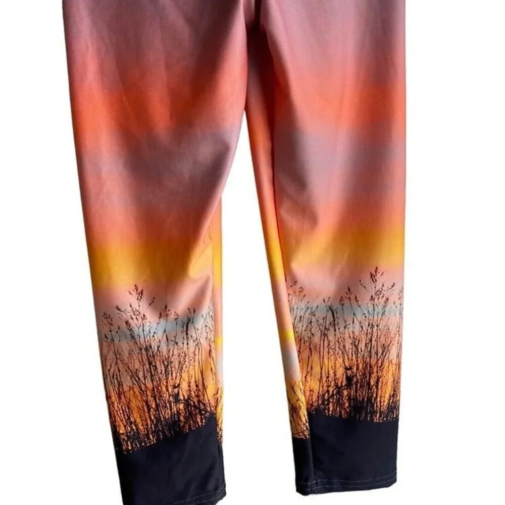 Women's Leggings Size S Ash Photo Design Graphic Art Sunset - Picture 10 of 10